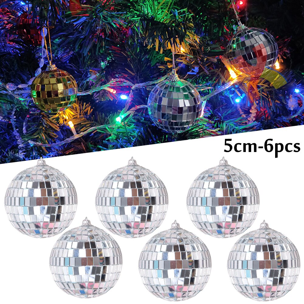 4cm Reflective Glass Rotating Mirror Ball For Disco DJ Mirror Reflection Glass Ball Light For Christmas Birthday Party Wedding: 5cm