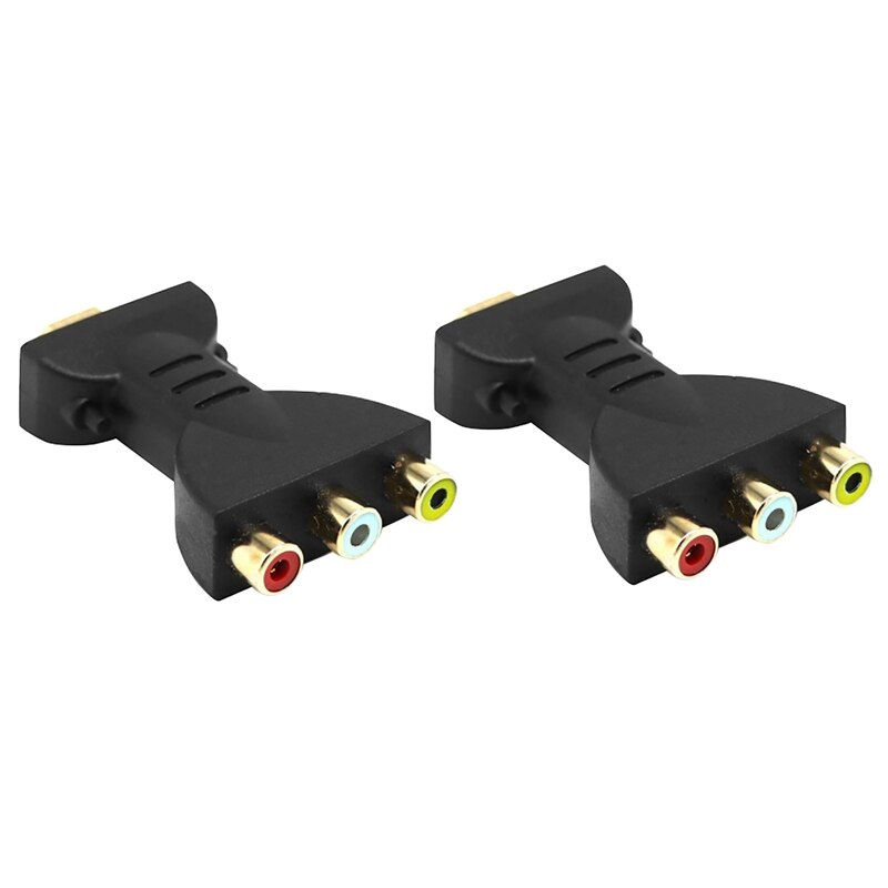 Convertisseur HDMI vers AV, adaptateur HD Hdmi vers Av 3Rca, adaptateur HDMI vers AV rouge, blanc et jaune (deux paquets): Default Title