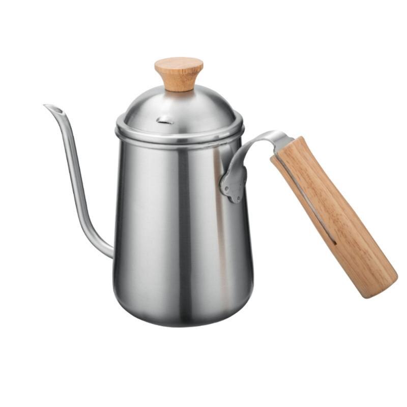 650ml Drip Type Tainless Steel Long Narrow Spout Coffee Pot Gooseneck Kettle Hand Drip Kettle Pour Over Coffee With Lid Cocina: Default Title