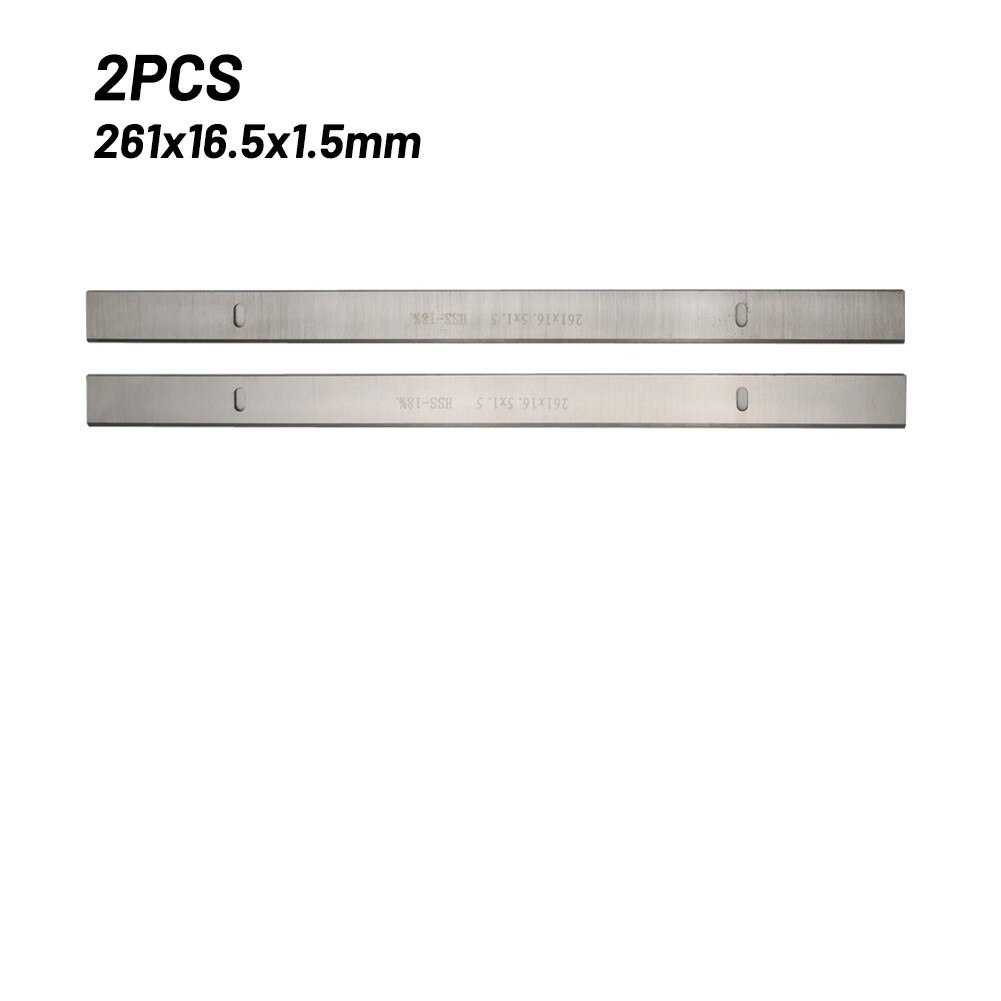 GatherTOOL 2pcs 261mm HSS Couteaux De Rabotement 261x16 5x1 5mm For Scheppach Hms 1050