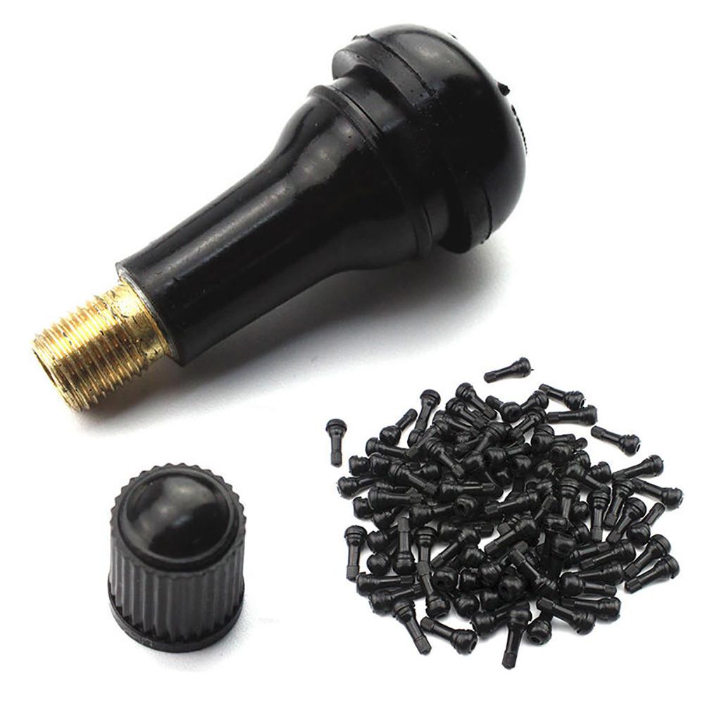 10 stuks duurzame auto snap-in tubeless vacuümband ventieldop rubber dop
