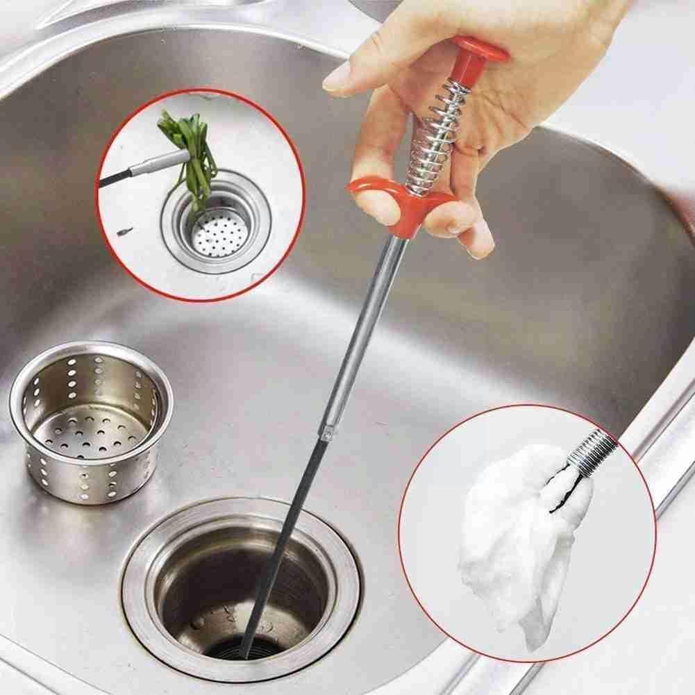 Multifunction 60cm Spring Pipe Dredging Tools Drain Sink Remover Household For Kitchen Clog Tools Snake/cleaner Cleaning St W2u0