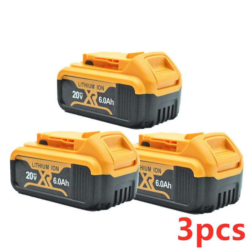 Batterie de remplacement 20 V, 6.0Ah MAX XR, pour outil électrique DeWalt, DCB184, DCB181, DCB182, DCB200, 20 V, 6A, 18v