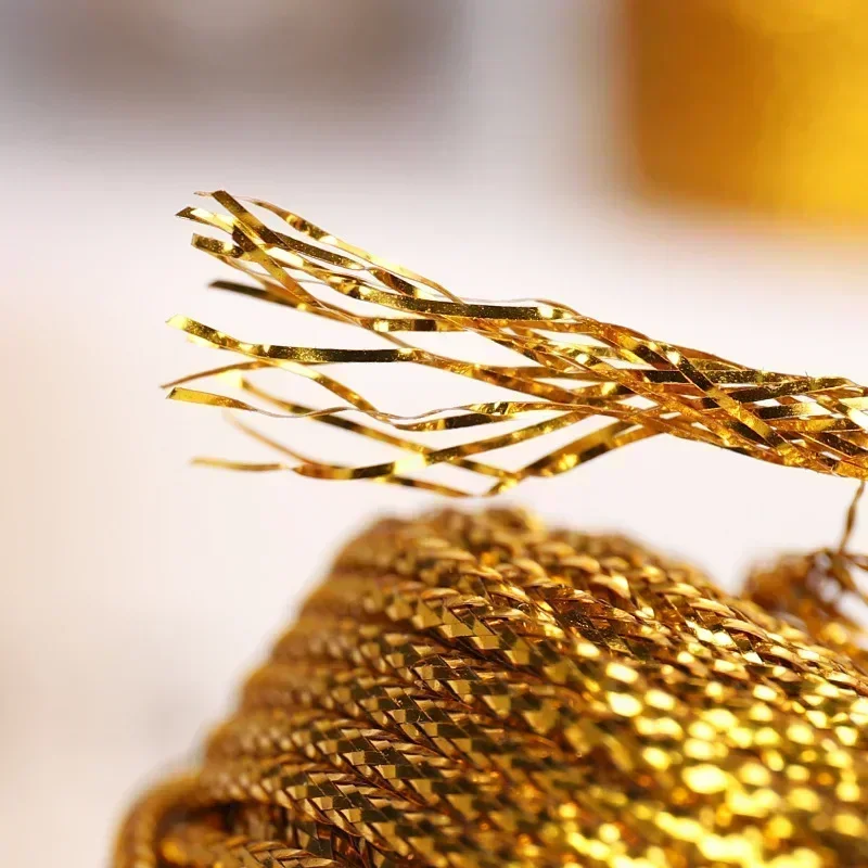 1.5Mm 100M Goud Zilver Macrame Koord Touw String Voor Naaien Diy Touw 100M Macrame Touw Voor Naaien En Draad Touw