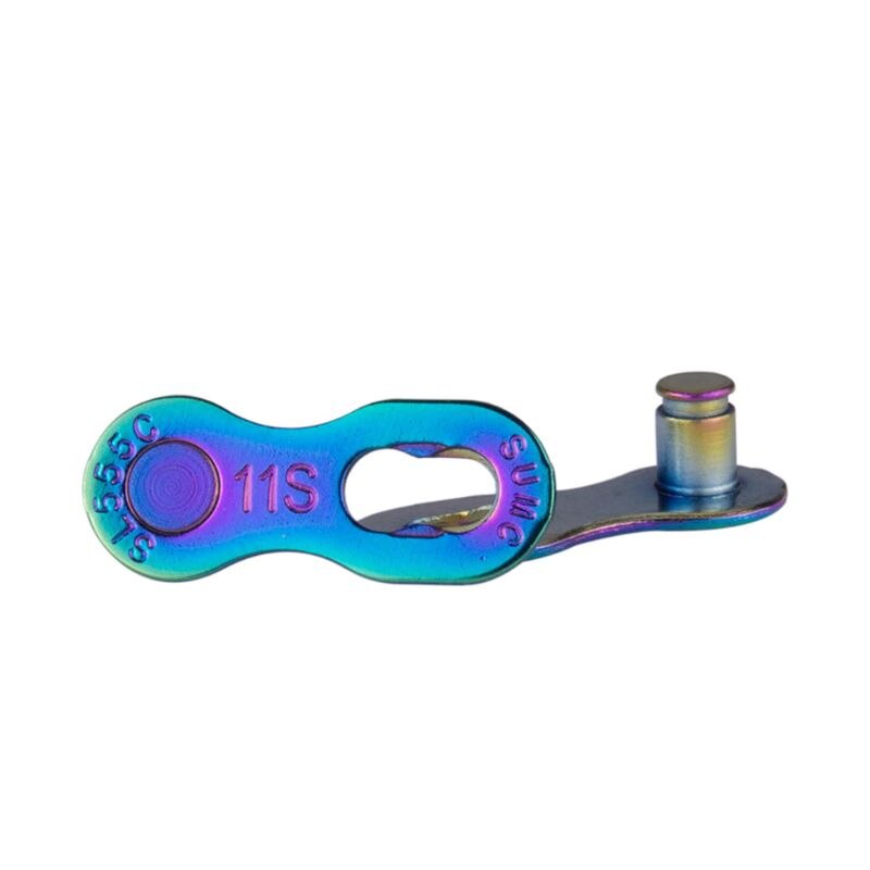 Rainbow Colorful 11 Speed Bicycle Chain Half Full Hollow Mountain Road Bike Part J6PF