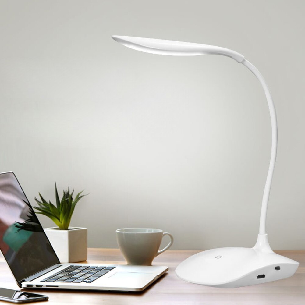 Schreibtisch Lampen Einstellbare intensität USB Recharable LED Schreibtische Tisch Lampe Lesen Licht Schalter Schreibtisch Lampen