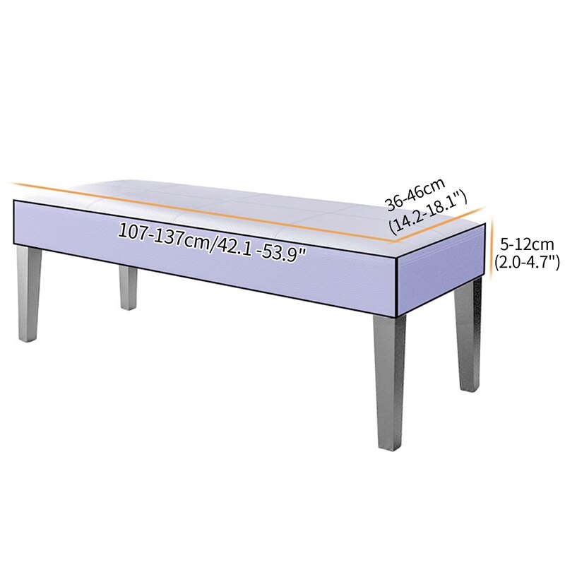 Coprigambe lungo Jacquard universale coprigambe per pianoforte in Spandex elasticizzato coprigambe per poggiapiedi rettangolari in tinta unita tutto-compreso