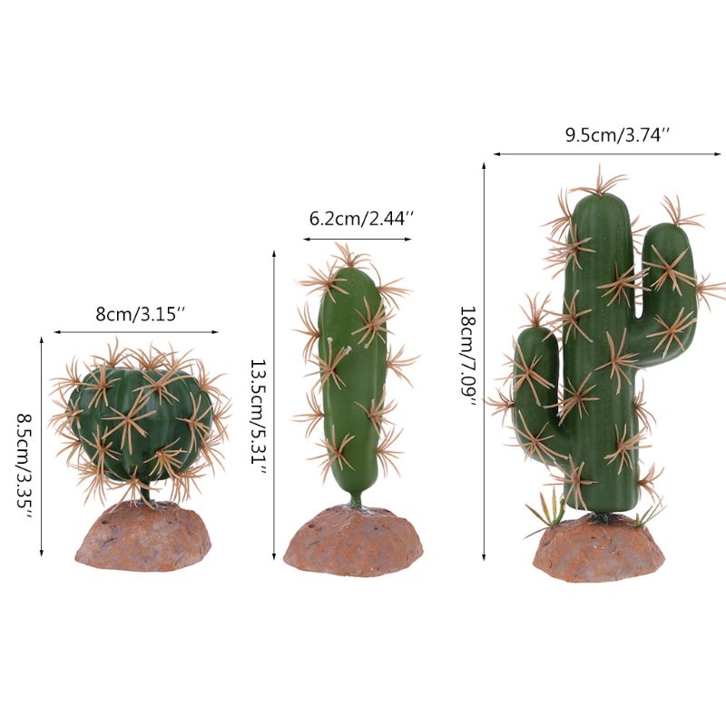 Plantas de Terrario de plástico verde de Habitat de los Reptiles para el adorno del jardín en casa de los anfibios