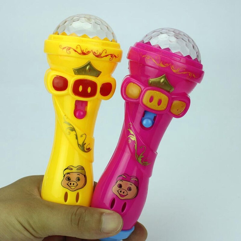 Flash Of Light Microphone Glowing Luminous Star Rod Singing Music Shine Portable Funny LED Toys For Children