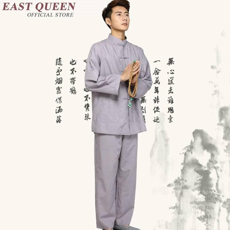 Boeddhistische Monnik Gewaden Shaolin Monnik Gewaden Boeddhistische Monnik Kostuum Boeddhistische Kleding KK1748 H