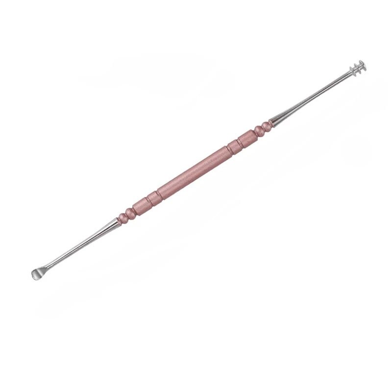 Portable Ear Wax Cleaner Ear Massage Earpick Earwax Removal Tool Stainless Steel Earwax Remover Health Care Tool: 3