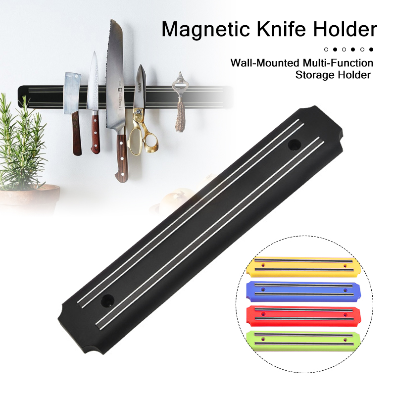 20cm Magnetic Knife Holder Tool Rest Shelf Wall Mount Magnet Knife Holder Pub Bar Counter Kitchen Blocks &amp; Roll Bags