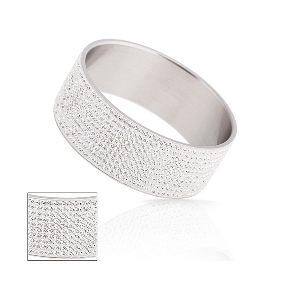 Mode-sieraden Rvs Armbanden Bangles 10 Row Crystal Armbanden Gemengde Kleuren
