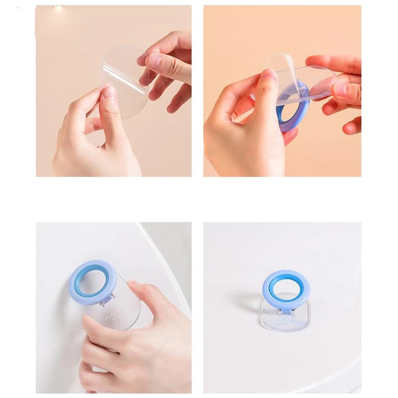 Portable Toilet Seat Lifter Touch-Free Toilet Seat Handle Lifter Handle Sanitary Cleaning Toilet Lid Lifter Touch-Free Glue