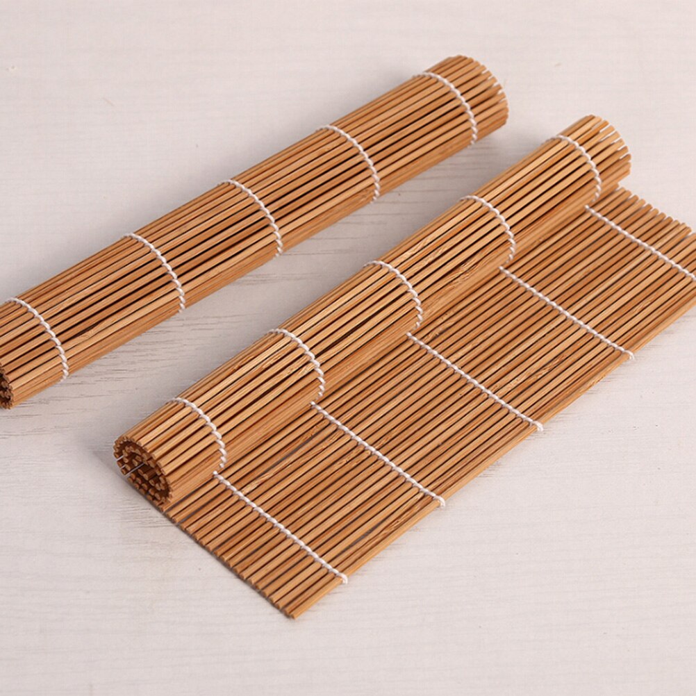 Kit de préparation de Sushi en bambou, avec 2 tapis à rouler, 5 paires de baguettes, épandeur de riz pour palette de riz, 15 pièces