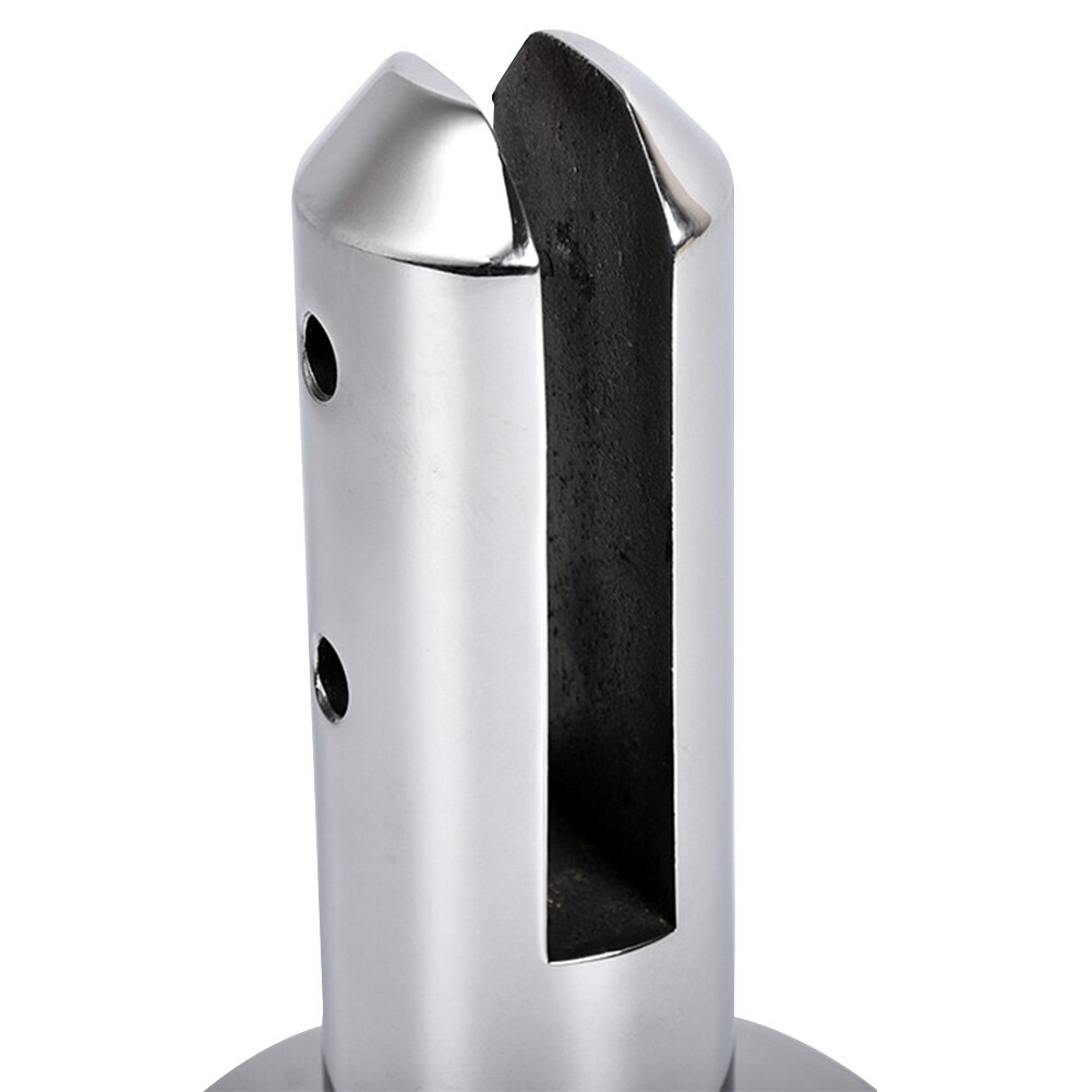 Fence Round Floor Stand Railing Balcony Glass Clamp Spigots Stairs Bathroom Pool Bracket Balustrade Stainless Steel Home
