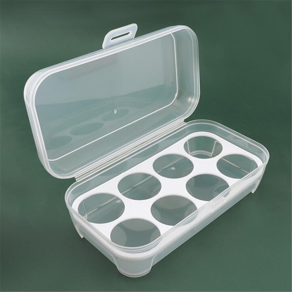 Caja de almacenamiento de esponjas para maquillaje, caja de almacenamiento de esponjas para maquillaje, caja transparente, contenedor organizador de accesorios de maquillaje, 4/8 rejillas