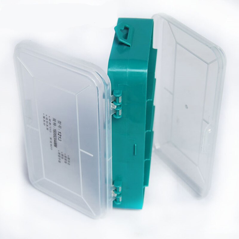 Transparent Double Layer 13 Grid Tool Box PP Plastic Impact Resistance Screw Parts Storage Box Container Tool box