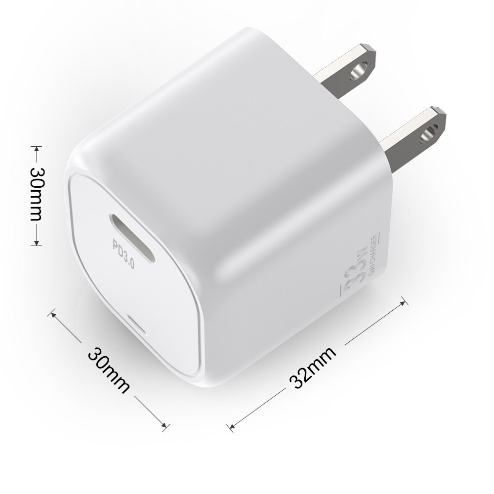 Electop 33W Usb C Gan Charger Met Led Fast Charger Pps Pd 3.0 Type C Fast Charger Voor Iphone 13 12 11 Samsung Laptop Adapter: US white