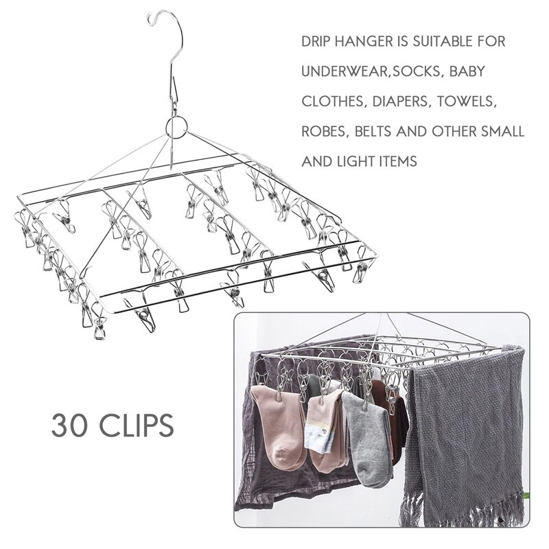 Skarpety stojaki robić suszenia wieszak na pranie prostokąt z 30 szt. Kołki kryty na zewnątrz suszarka robić bielizny wiszące suszarki robić bielizny suszenie dziecka