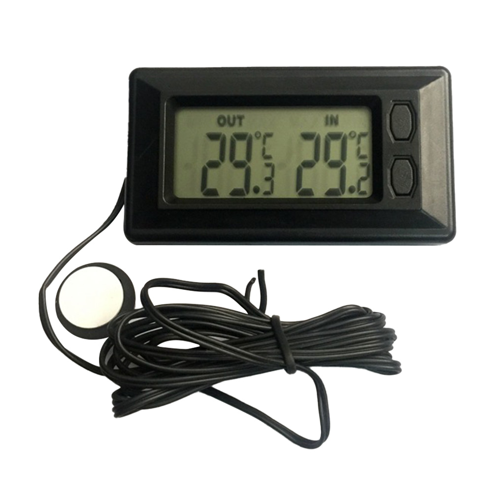 Car LCD Digital Display Indoor Outdoor Thermometer Meter Thermometers Inside and Outside With 1.5m Cable Auto Cars Tools Instrum