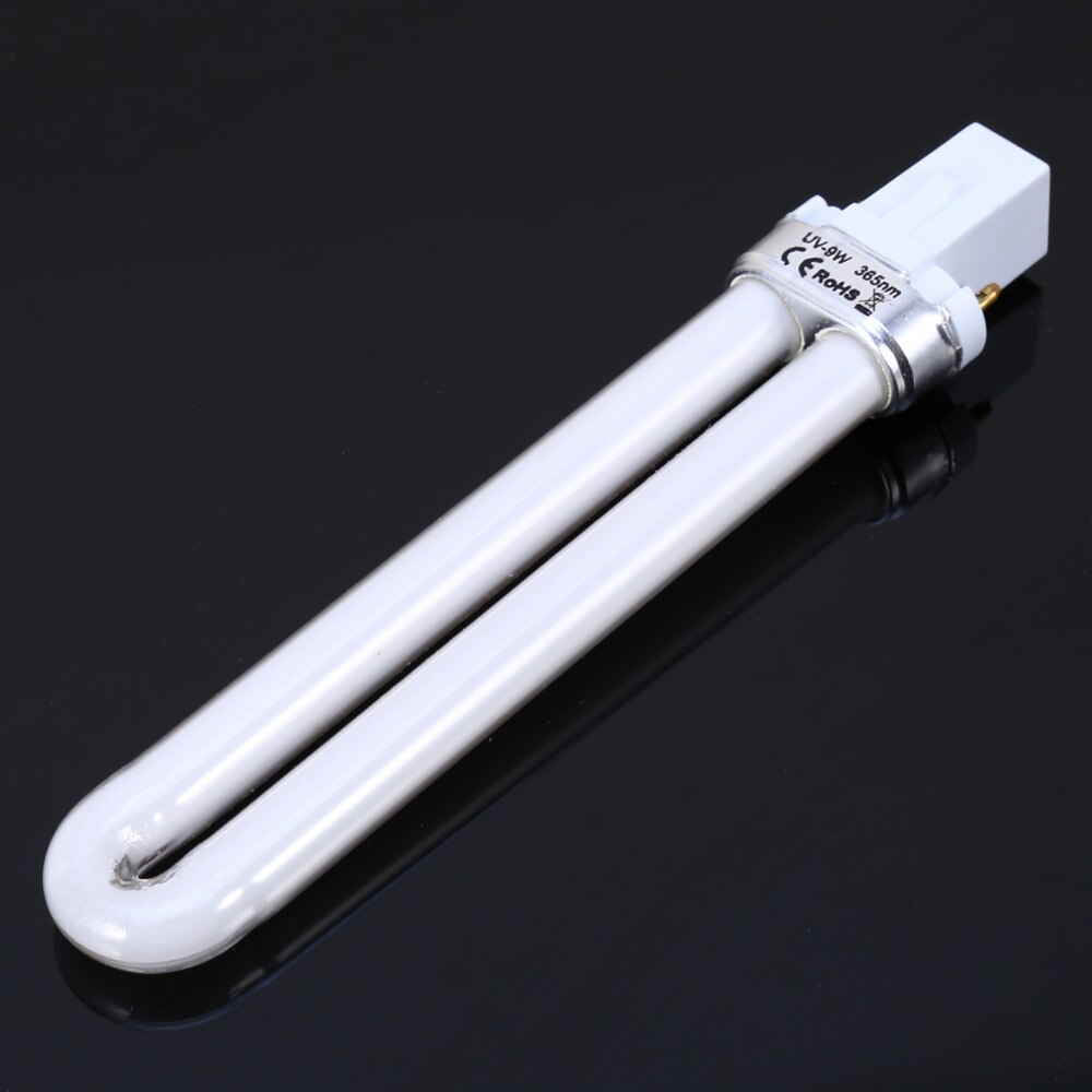 2 pcs 9 W UV LED Lamp Nail Art Gel Curing Droger Licht Buis Manicure Tool Vervanging U- shape UV Lamp Nagellak Gel Art Tool