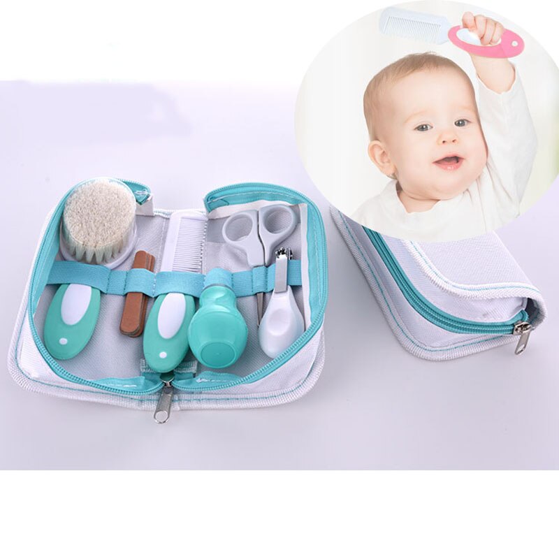 O bebê Caçoa a Unhas Cabelo Cuidado Nariz Conjunto Escova Pente bebê Recém-nascido Definir Conjunto de Ferramentas de Cuidados Com o Bebê Recém-nascido Cuidados Diários