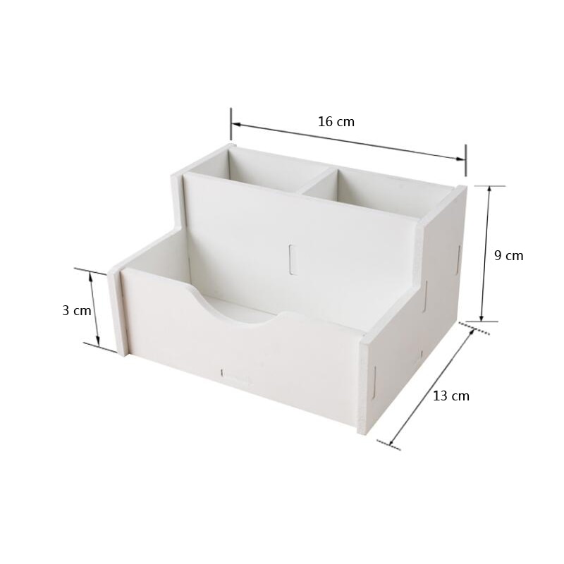 DIY Desk Stationery Holders White Organizer School Office Holder Stationery Organizer Multipurpose Desktop Sundries Storage Box