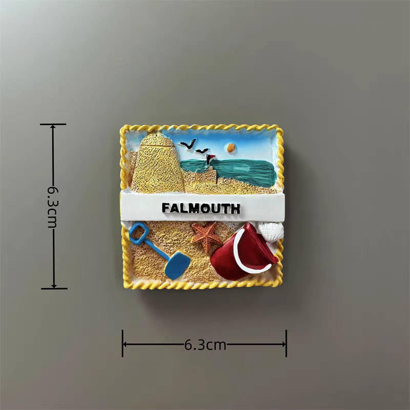Europa storbritannien england london 3d køleskabsmagneter turisme souvenir køleskabsmagneter klistermærke samling kunsthåndværk dekoration: Gul