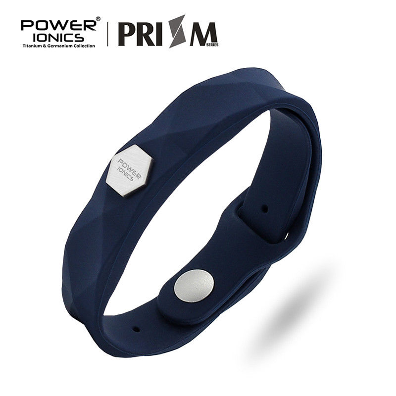 Power Ionics Prism Waterproof Men Women Ions Germanium Sports Health Bracelet Wristband Hard Box