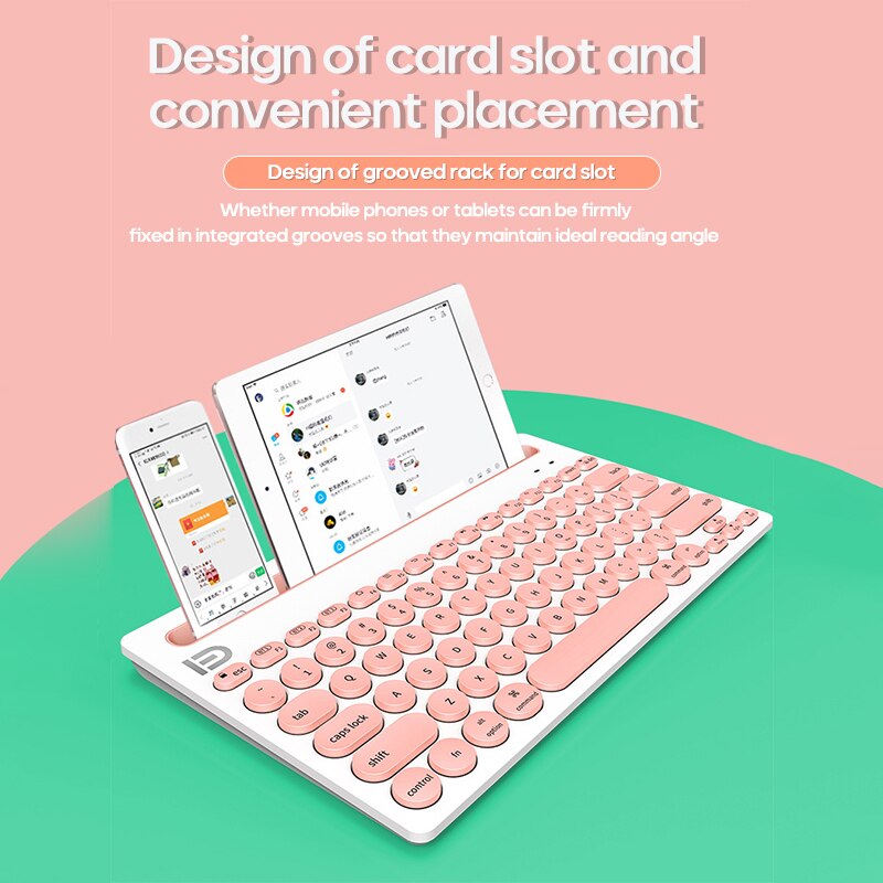 1pc Newest Portable Bluetooth Wireless Keyboard For IPad/IPhone/Macbook Tablet PC Mini Keyboard For Android IOS Windows