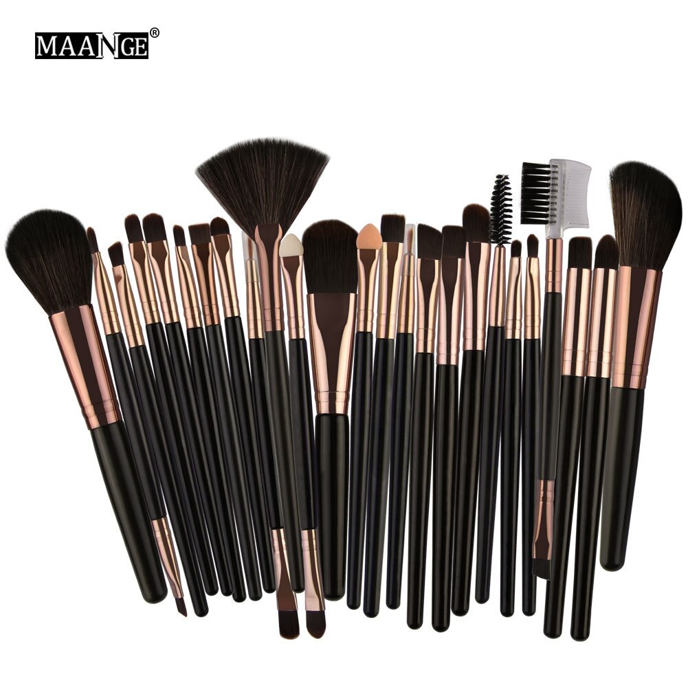 Maange maange 25-Juego de brochas de maquillaje, herramienta de belleza, de