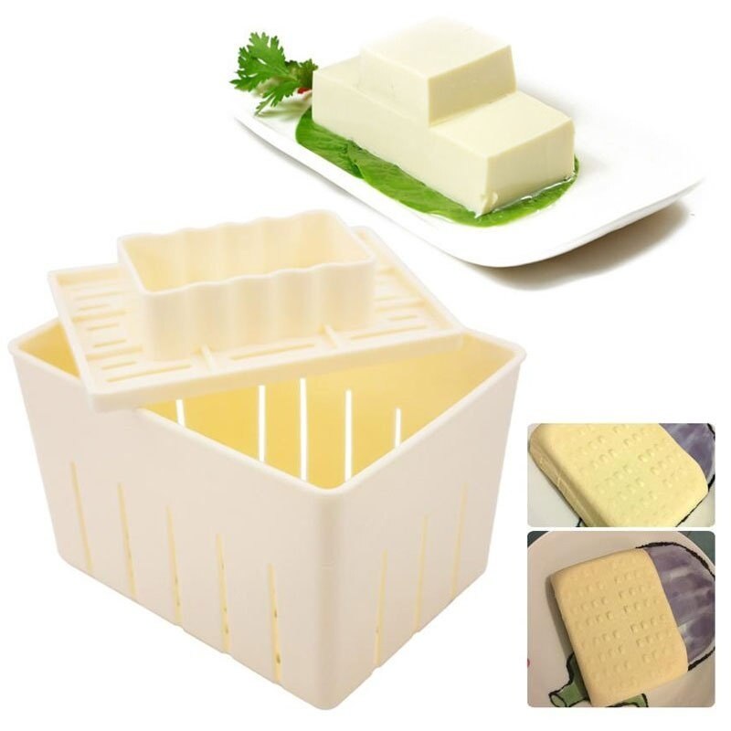DIY Plastic Soybean Curd Tofu Press Maker Mold Box Homemade Kitchen Tools With Cheese Cloth Kitchen Cooking Tool - Intl