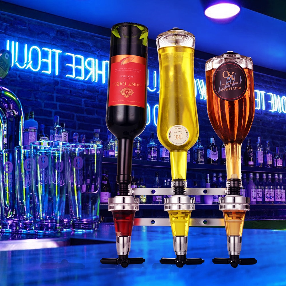 Distributeur de liqueur mural 1-6 bouteilles, support pour Cocktail, vin, bière, Bar, distributeur de boissons, séparateur d&#39;alcool