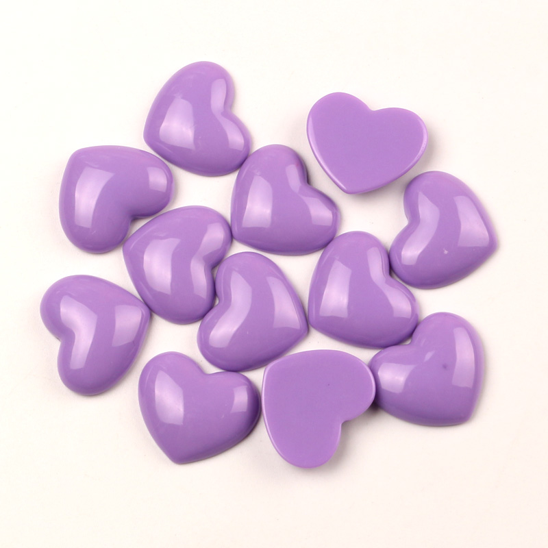 LF 30pcs Mixed Resin Heart Decoration Crafts Flatback Cabochon Embellishments For Scrapbooking Kawaii Cute Diy Accessories