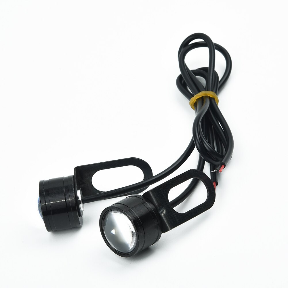 2Pcs Set White 12V Motorcycle White LED Spotlight Headlight Driving Light Fog Lamp 21.5*20*47mm Brand And