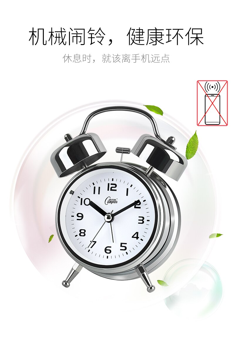 Luminous cute mini metal portable small Alarm Clock remote table hours glowing alarm clock modern table clocks digital OO50AC