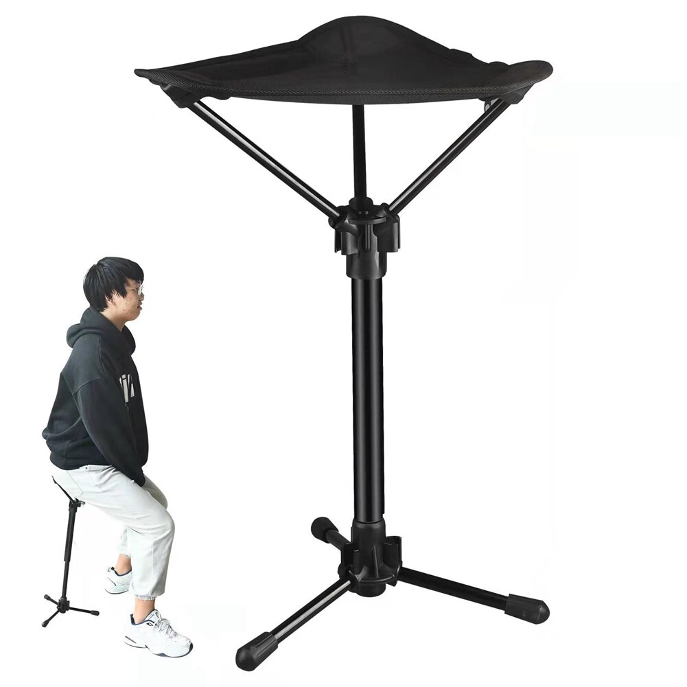 Foldable Fishing Chair Lightweight Folding Tripod Stool for Outdoor Camping Walking Fishing 3 Leg Camping Stool