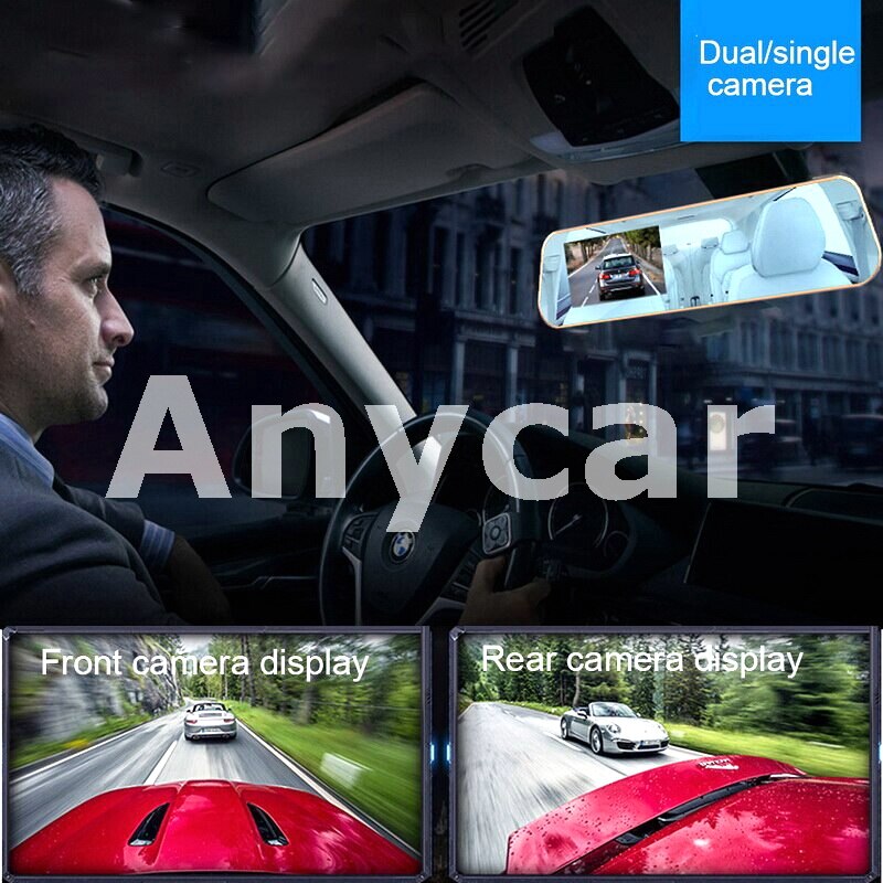 4.5 Inch Dash cam HD Dvr mirror Car dvr Dashcam Driving recorder Dual Lens car DashCam For 70mai Dvr replace For teyes Player