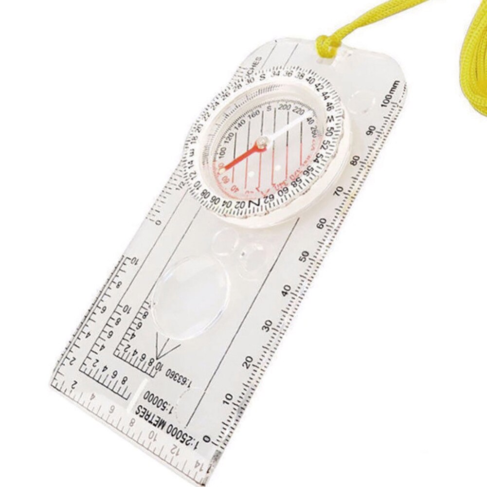 Scout Hiking Camping Compass Map Compass Reading Orienteering Ruler Portable Survival Tool For Walking Camping Mountaineering: style 2