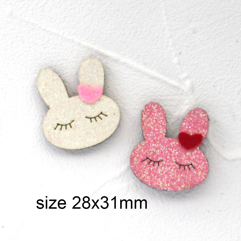 10 szt. Brokatowy króliczek filc dla DIY niemowlę dziewczynka Królik utrzymać marchewka akcesoria Kawaii wielkanocne sierść zwierzęca nakrycia głowy dzieci: Metalowy pistolet