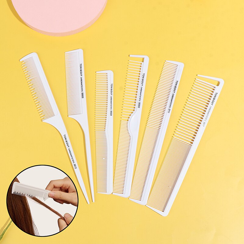 Professionele Kappers Carbon Kam Hittebestendige Haar Kam Snijden Kam Set 6 Ontwerpen Haar Kam Kapper Styling Haar Kam Set