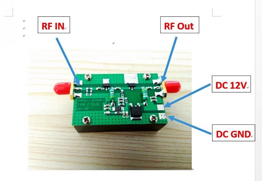 1 MHz-700 MHZ 3,2 W HF VHF UHF FM transmitter RF Power Verstärker Für Ham Radio