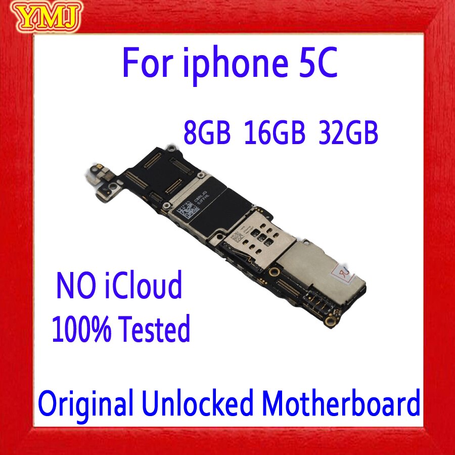 Voor Iphone4 4S 5 5C 5S Moederbord, 100% Originele Ontgrendeld Voor Iphone 4 5 Moederbord Met Volledige Chips & Ios Systeem, 8Gb/16Gb/32Gb/64