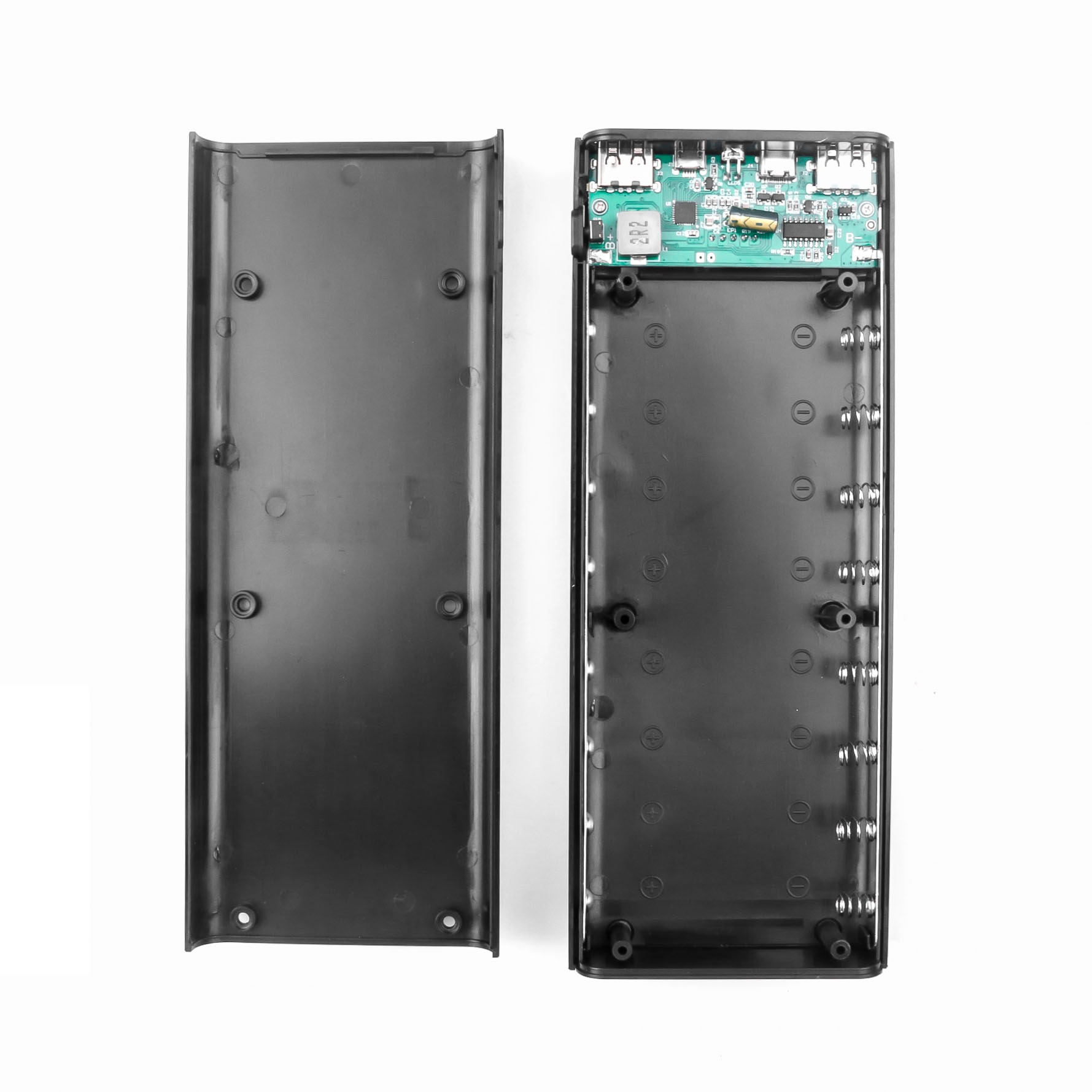 8X18650 Battery Case Power Bank Case Batterij Oplader Supply Voor Mobiele Telefoons 5V Dual Usb Type C Voor Telefoon opladen Doos