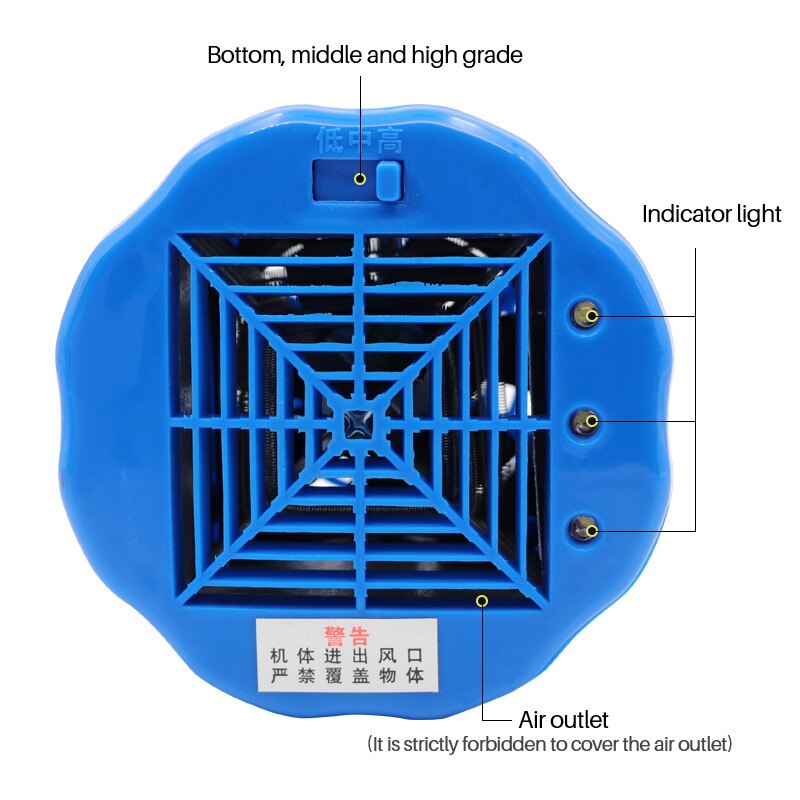 Heating Lamp Farm Animals Warm Light 100-300W Adjustable Blue Heat Warm Lamp Pets Chicken Animal Temperature Heating Controller