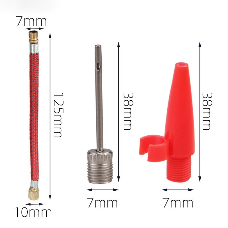 Dunlop Mini Voetpomp/Luchtpomp/Bandenpomp Inclusief 3 Adapters Analoge Drukmeter Met Opbergtas