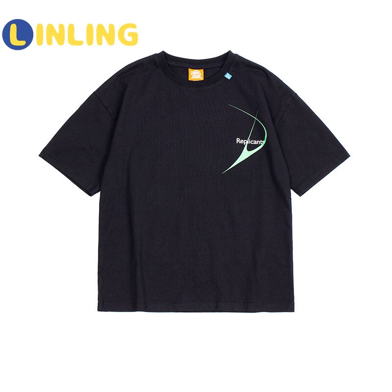LINLING enfants impression vêtements garçons filles à manches courtes T-shirt enfants t-shirts hauts enfant coton vêtements été P237