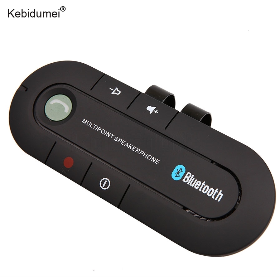 Kebidumei Bluetooth 4.1 Multipoint Speakerphone Bass Stereo Aux Car Kit Speaker Handsfree Muziek Ontvanger Speler