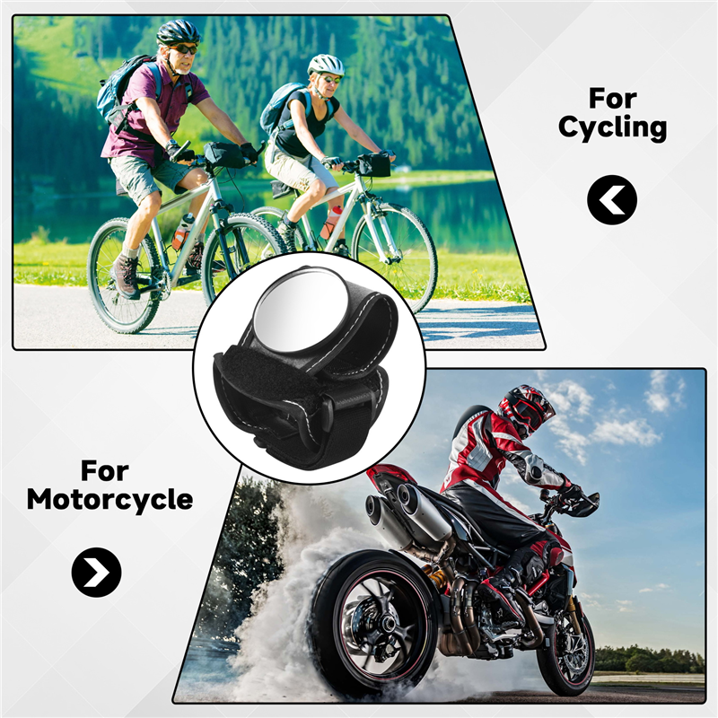 Fahrradspiegel Fahrrad Handgelenkspiegel Rückspiegel Armbinde Motorrad Lenker Reflektor Armbinde Spiegel Reitausrüstungtabht